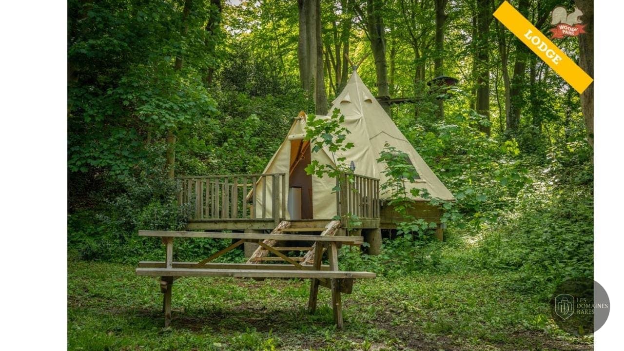 Vue du lieu Woody Park à Fécamp en Normandie