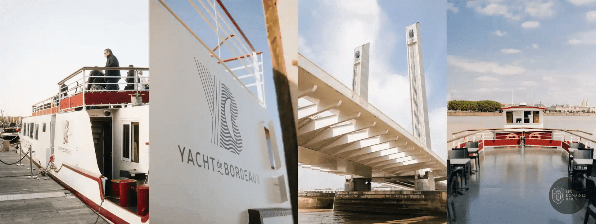 Vue extérieure du bateau Yacht de Bordeaux en Nouvelle-Aquitaine