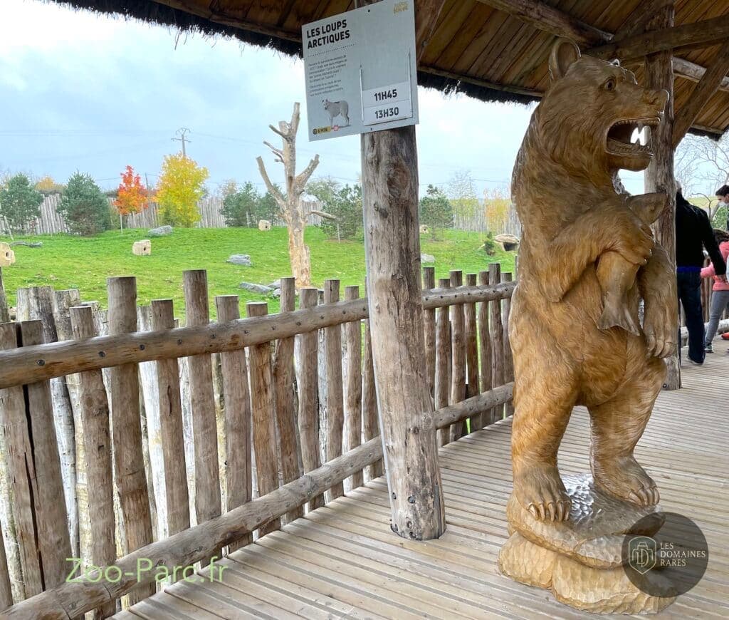 Sculpture d'ours ZooParc Beauval