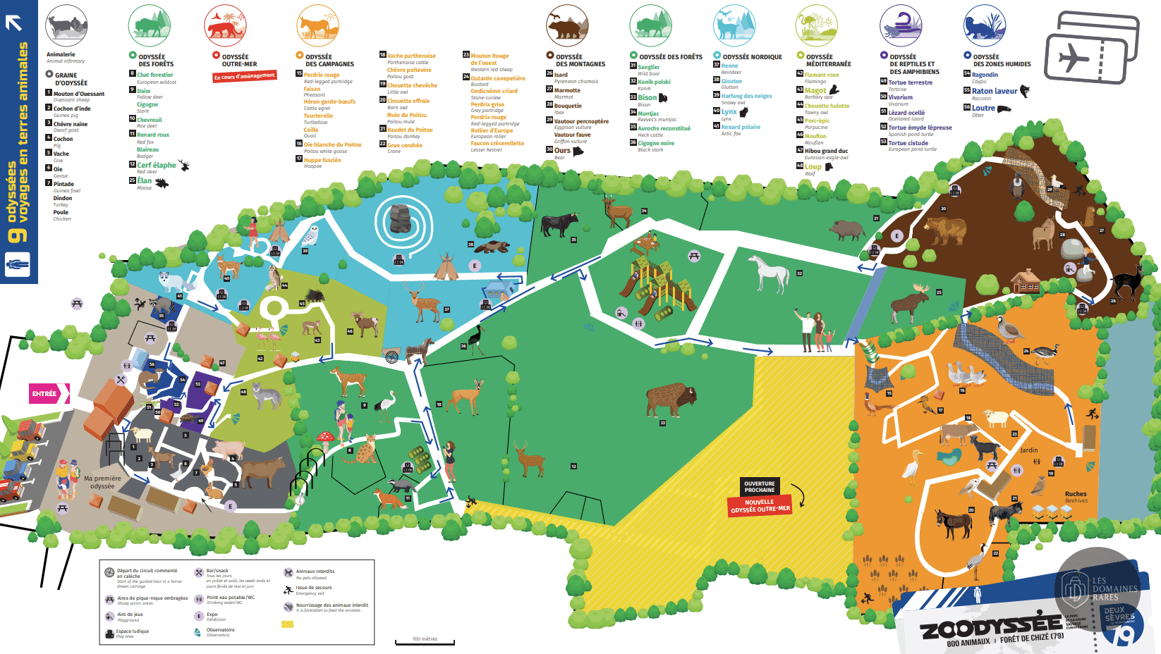 Vue extérieure du lieu Zoodyssée en Nouvelle-Aquitaine